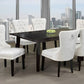 Relaxing 7-Piece Dining Set with Velvet-Style Chairs