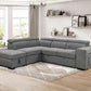 Bel Air Convertible Sleeper Sectional with Storage