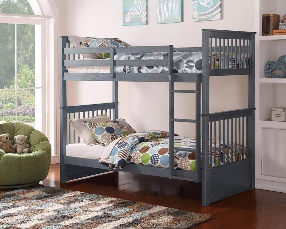 twin over twin bunk bed