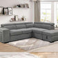 Bel Air Convertible Sleeper Sectional with Storage