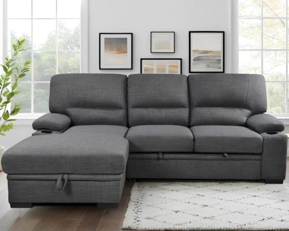 Porter Sleeper Sectional with Cup Holders - Forward Furniture