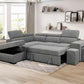 Bel Air Convertible Sleeper Sectional with Storage