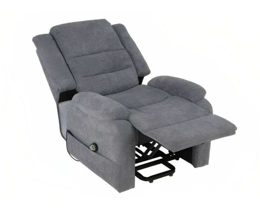 Reclining Lift Chair - Charcoal Linen