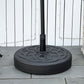 77 lb Heavy Duty Patio Umbrella Base, 22" Round Market Umbrella Stand for Deck, Outdoor, Backyard, Black