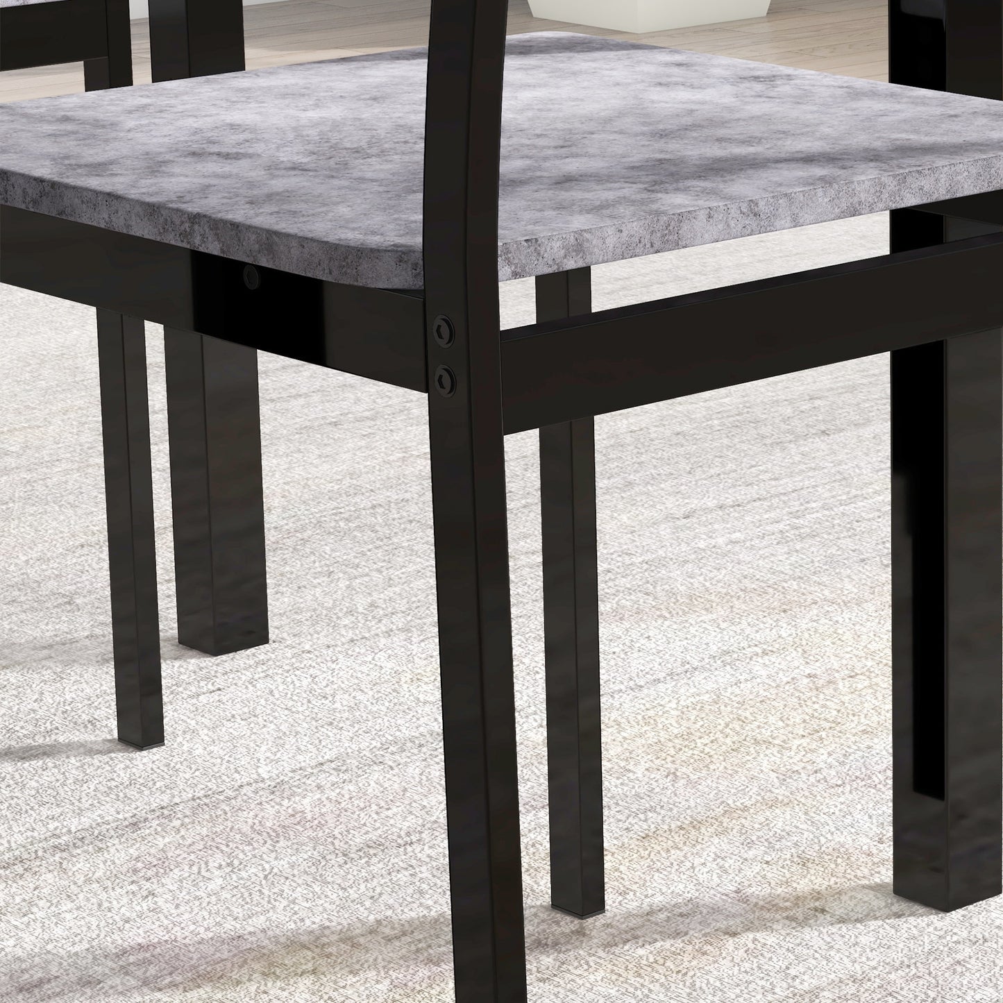 Foldable Dining Table Set for 2, Drop-Leaf Kitchen Table with 2 Chairs for Apartments and Studios, Natural