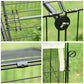 Pet Playpen with Roof, Metal Guinea Pig Cage, Rabbit Pen, Chicken Coop Run, Catio Cat Enclosure with Cover, Doors, Indoor Outdoor for Small Animals, 87" x 41" x 41", Cream