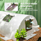 Portable Mini Greenhouse, Tunnel Growing Tent with 5 Mesh Windows and Steel Frame