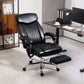 6 Point Massage Office Chair with Remote, Ergonomic Reclining Computer Desk Chair with Footrest, Side Pocket, Black