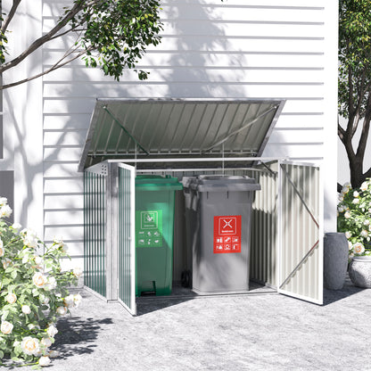 6' x 3' Garbage Bin Shed with Double Doors