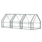 Portable Mini Greenhouse Tunnel Growing Tent Plants Flower Warm House w/ Zippered Roll-up Doors, Clear