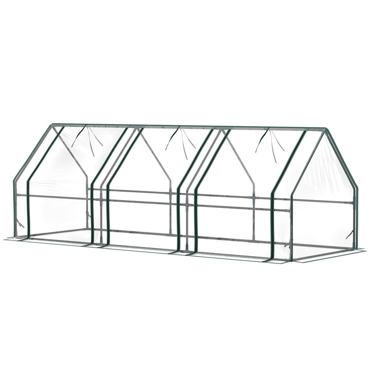 Clear Zippered Portable Mini Growing Tent Greenhouse