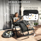 Folding Garden Chair, Reclining Zero Gravity Chair, Sun Lounger with Cushion and Headrest, Black