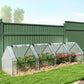 Portable Mini Greenhouse Tunnel Growing Tent Plants Flower Warm House w/ Zippered Roll-up Doors, Clear