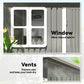 8.5' x 6' Galvanised Steel Outdoor Storage Shed, Garden Shed with Window, Lockable Wide Doors and Air Vents, Grey