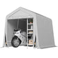 Garden Storage Tent, Patio Storage Shelter w/ Metal Frame and Double Zipper Doors, Green