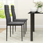 Modern Dining Chairs, Set of 4, High Back Upholstery and Metal Legs for the Living Room, Kitchen, Home Office, Grey