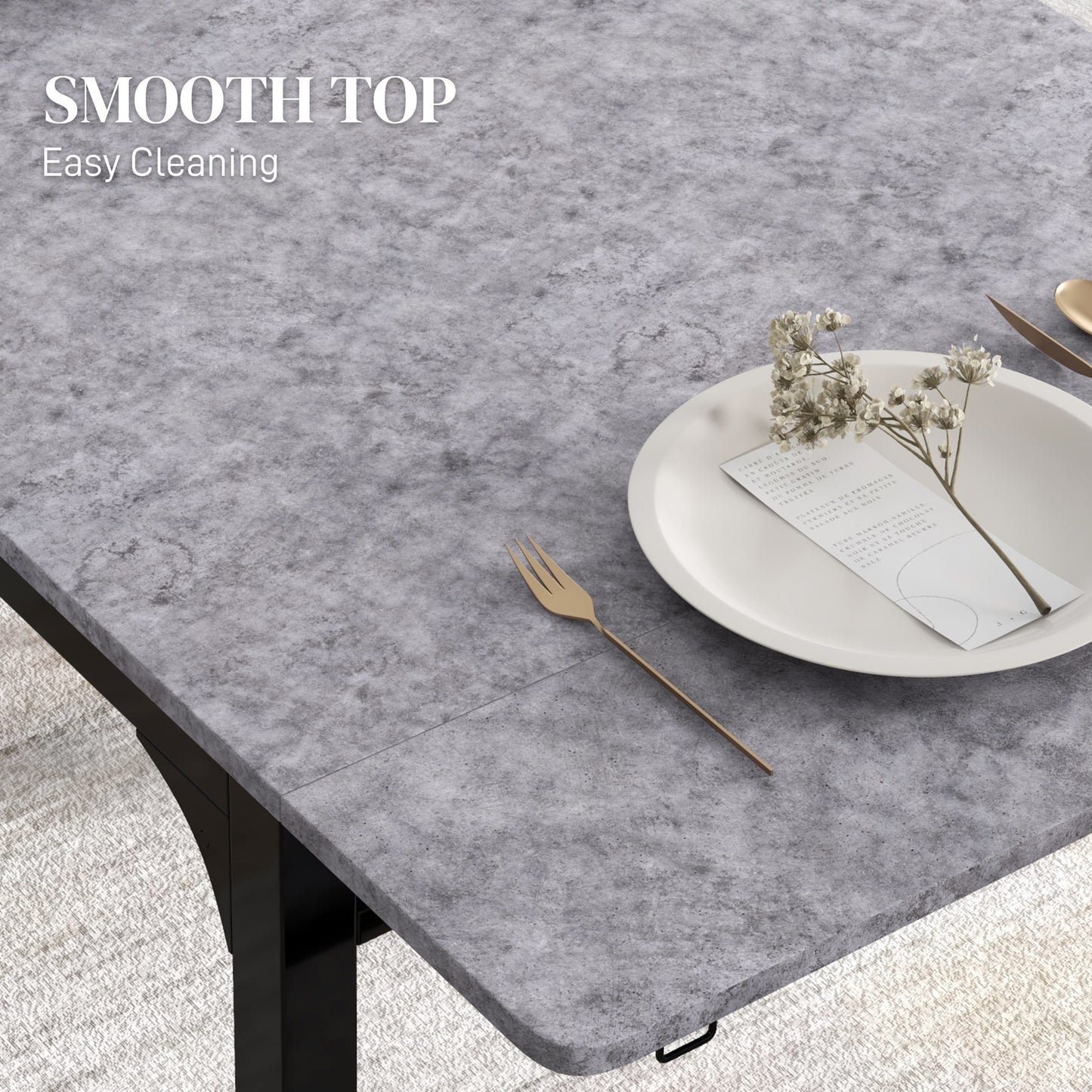 Foldable Dining Table Set for 2, Drop-Leaf Kitchen Table with 2 Chairs for Apartments and Studios, Natural