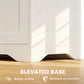 Storage Bench with Lift Top Storage Chest with Safety Hinges for Entryway, Living Room, White
