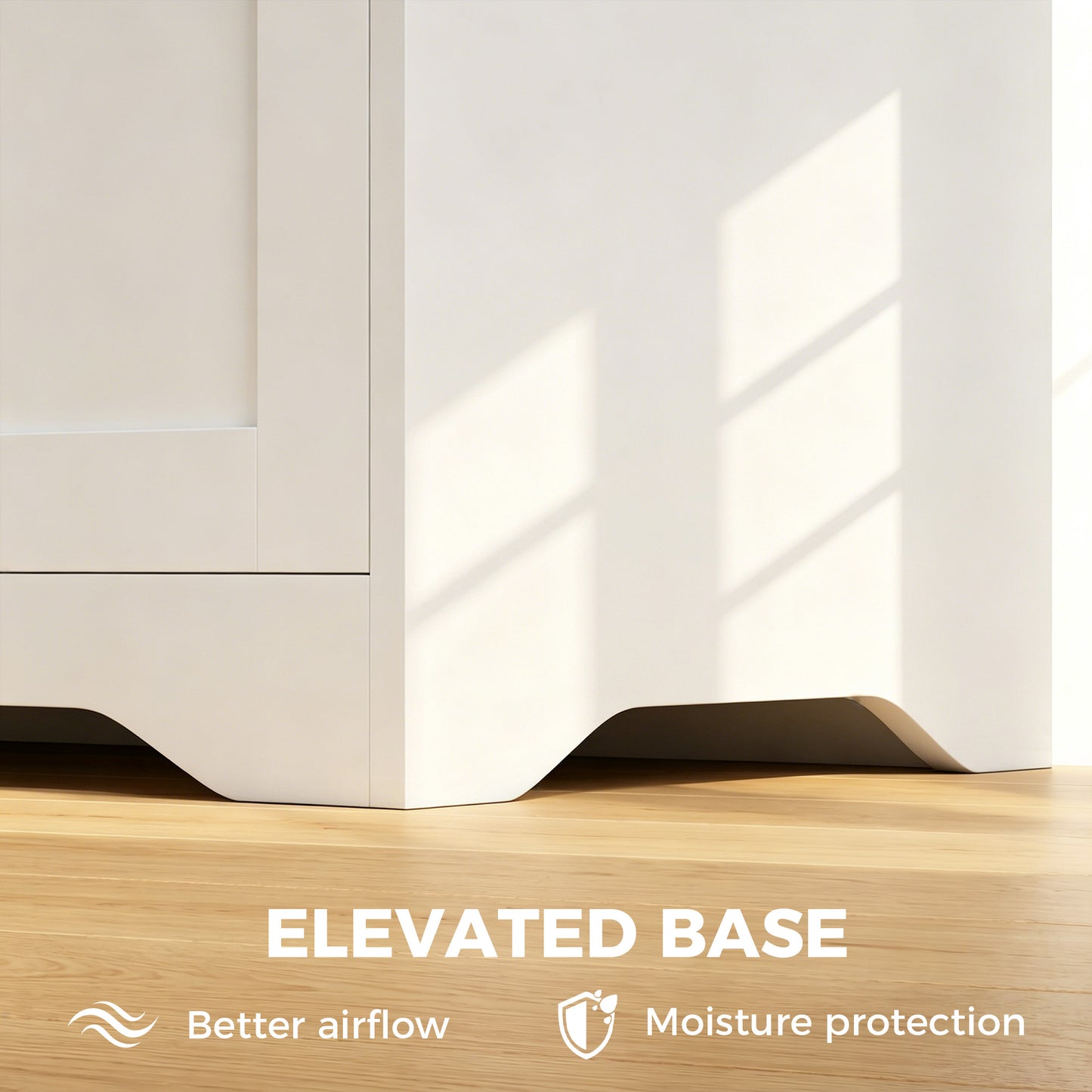 Storage Bench with Lift Top Storage Chest with Safety Hinges for Entryway, Living Room, White