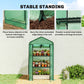 Mini Greenhouse with Screen Roof, Portable Small Greenhouse with Roll-Up Zipper Door