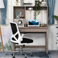 Computer Desk with Hutch, Home Office Table with Storage Shelves and Open Compartments for Writing, Work, Brown