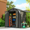 6' x 4.5' Plastic Shed with Double Doors & Vent