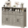 Sideboard Buffet Cabinet with 4 Doors and 3 Drawers