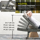 Patio Lounger, Folding Wicker Outdoor Chaise Lounge with 4-Level Adjustable Backrest, Grey