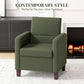 Fabric Accent Chair, Modern Armchair with Seat Cushion and Non-Slip Pads for Living Room, Bedroom, Dark Green