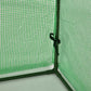 9.7' x 3.3' x 2.5' Mini Tunnel Greenhouse with PE Cover Garden Green Grow Shed with Steel Frame Zipped Doors, Dark Green