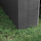 Outdoor Storage Shed, Heavy Duty Galvanized Steel Portable Shed for Bike, Motorcycle, Garden Tools, Black