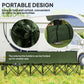 6 Seat Folding Camping Chair with Cup Holder and Carrying Case for Camping, Picnic, Sports Events, Dark Green