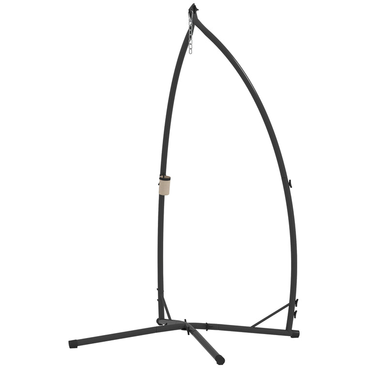 Heavy Duty Steel Hammock Chair Stand with Cup Holder