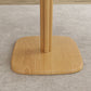 Dining Table for 4 People - Modern Kitchen Table with Wood-Effect Top, 27.6" x 27.6", Natural Wood