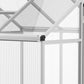 6' x 6' x 6.4' Walk-in Garden Greenhouse Polycarbonate Panels Plants Flower Growth Shed Cold Frame Outdoor Portable Warm House
