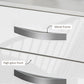 Modern Nightstand Set of 2, Bedside Tables with 3 High Gloss Drawers for Bedroom, White