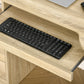 Computer Desk with Storage, Home Office Laptop Table with Shelves and Drawers, Modern Workstation Desk with Keyboard Tray
