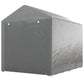 Portable Bicycle Shed with Galvanized Steel Frame and Large Door, Waterproof Outdoor Shed for Garden Tools, Light Grey