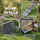 Rabbit Hutch Outdoor, 48"L Large Wooden Bunny Cage with Run, Grey