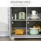Modern Sideboard, Buffet Cabinet with Storage Cabinets, Drawers and Adjustable Shelves for Living Room, Grey
