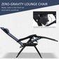 Zero Gravity Chair Set of 2 Patio Chair with Side Table Cupholders and Pillows for Pool, Backyard, Lawn, Beach, Red
