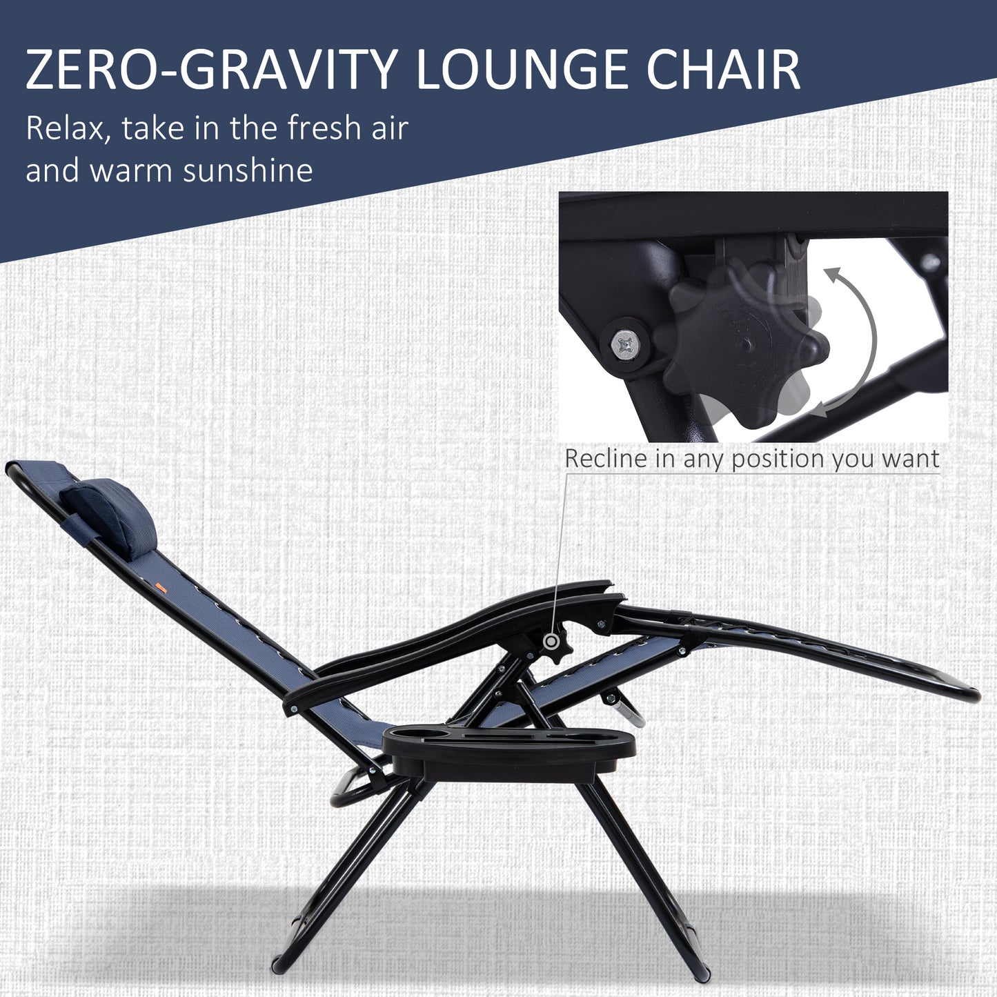 Zero Gravity Chair Set of 2 Patio Chair with Side Table Cupholders and Pillows for Pool, Backyard, Lawn, Beach, Red