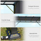 10' x 10' Retractable Pergola Canopy for Backyard, Grey