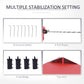 10' x 10' Pop Up Canopy Tent, Instant Sun Shelter, Tents for Parties, with Wheeled Carry Bag, for Outdoor, Garden, Patio, Red