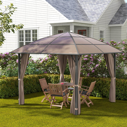 10' x 10' Khaki Gazebo with UV60+ Polycarbonate Roof