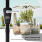 Cream White Patio Sun Umbrella with 6 Ribs