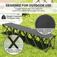 Portable 6-Seater Folding Camping Chair, Team Bench Chair with Carry Bag for Soccer Football Team, No Assembly