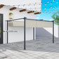10' x 12' Retractable Pergola Canopy with Roller Shade, Free Standing Patio Gazebo, UPF30+