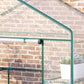 56" x 29" x 77" Portable Walk-in Greenhouse Garden Flower Plant Growing Warm House w/ 4 Tier Shelves and Roll Up Zippered Door, Transparent