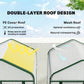 Mini Greenhouse with Screen Roof, Portable Small Greenhouse with Roll-Up Zipper Door